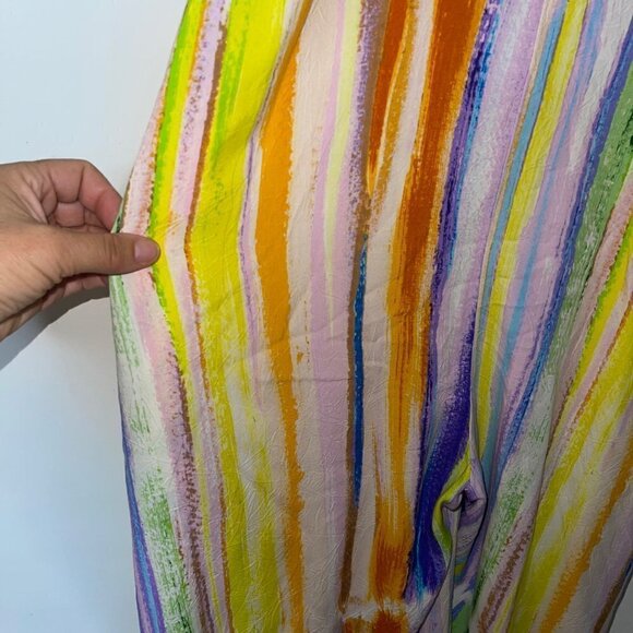 Jams World Easy Jumpsuit Size Extra Small Multicolor Skyline Pattern Pure Rayon - Picture 5 of 11